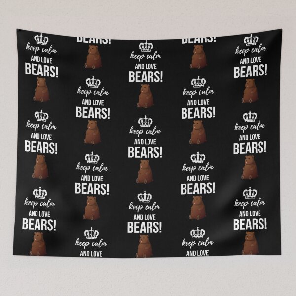 Item preview, Keep Calm And Love Bears! designed and sold by PinkPandaPress.