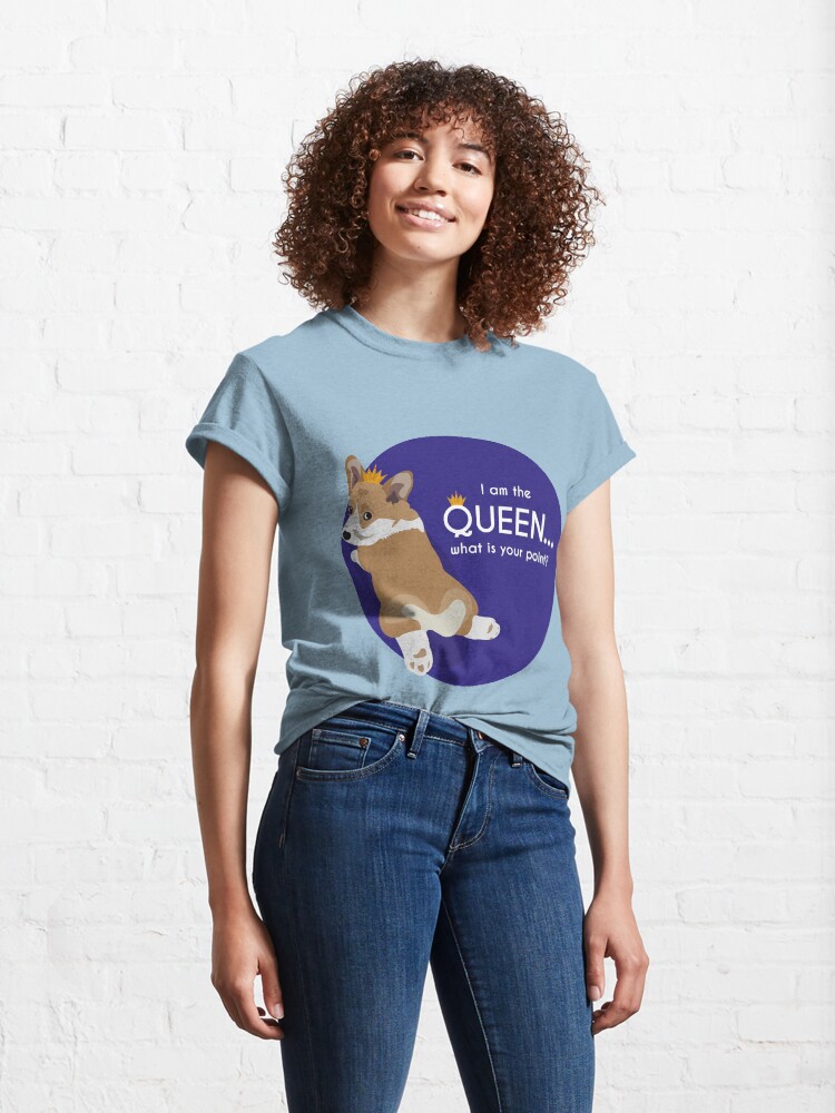 Alternate view of Queen Corgi Classic T-Shirt