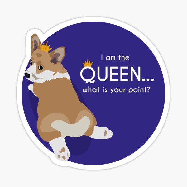 Queen Corgi Sticker