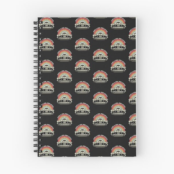 Item preview, Strawberry product. A Girl Who Loves Sunshine And Strawberries print designed and sold by PackAPunch.