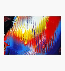 Acrylic Fluid Colour Trails Photographic Print