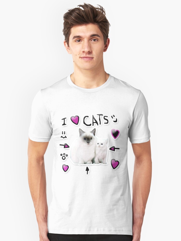 Denisdaily I Love Cats T Shirt Off 70 Free Shipping - denisdaily shirt roblox