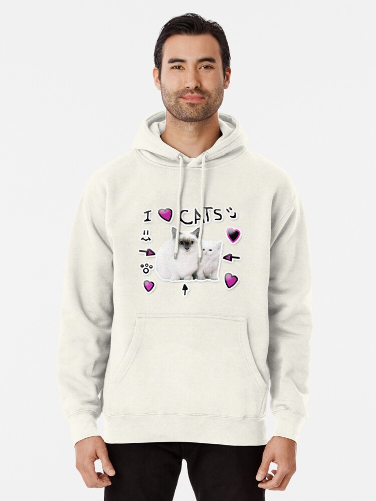 Denis Daily I Love Cats Pullover Hoodie By Thatbeardguy Redbubble - dennis daily roblox shirt free
