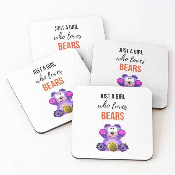 Item preview, Just A Girl Who Loves Bears designed and sold by PinkPandaPress.