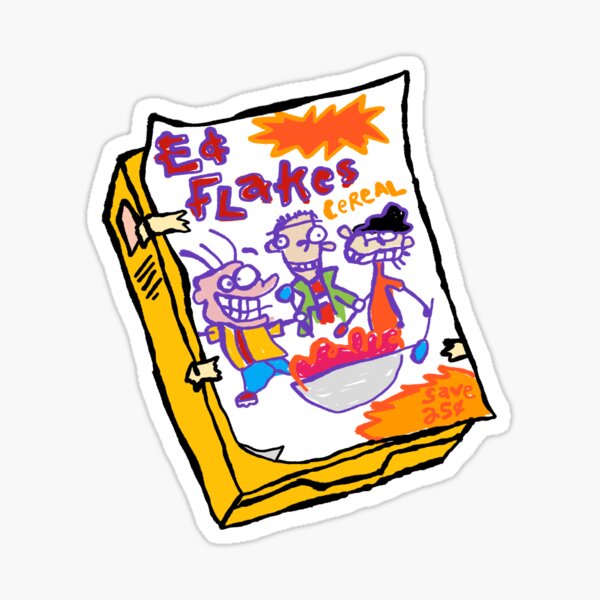 Ed Flakes Cereal - Ed, Edd n Eddy Sticker