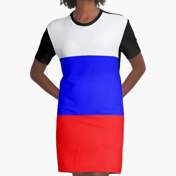 Red white and blue t best sale shirt dress