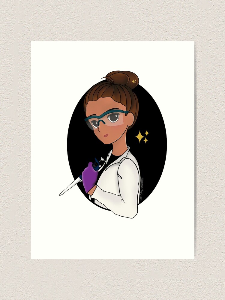 Alternate view of Scientist with p1000 Art Print