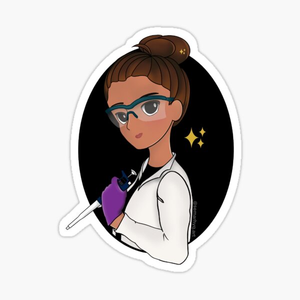 Scientist with p1000 Sticker