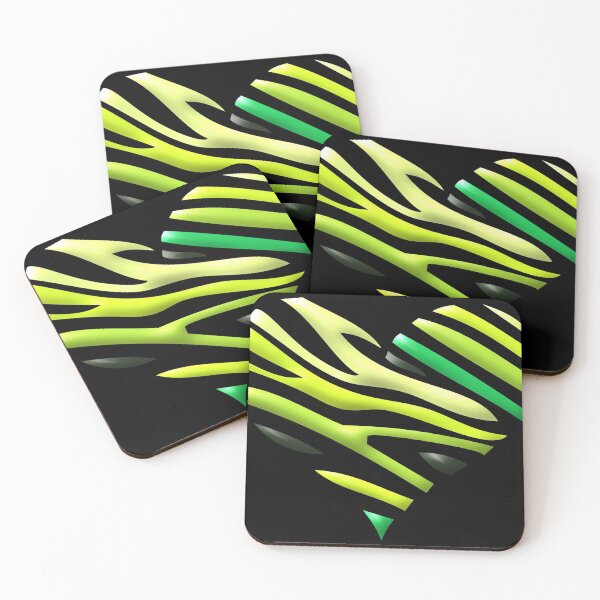 Item preview, Savage Heart Design Lime Green designed and sold by Paula Helit.