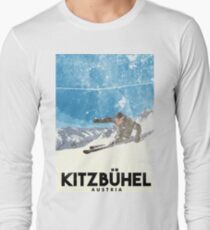 Ski Kitzbühel Austria (eroded) Long Sleeve T-Shirt