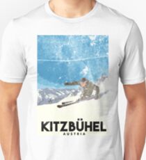 Ski Kitzbühel Austria (eroded) Unisex T-Shirt