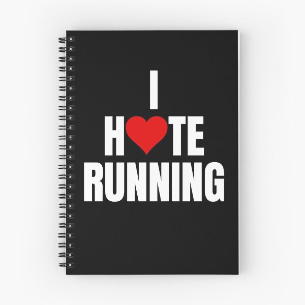 Item preview, I Hate Running Heart Shirt Jogging Marathon 4k Cardio Funny Gym Shirts designed and sold by dgavisuals.
