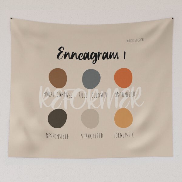 Item preview, Enneagram 1 designed and sold by Rigel Bergonio.