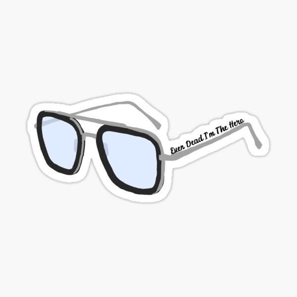 "EDITH glasses" Sticker by darlingraphics1 Redbubble