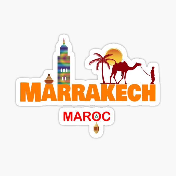 Marrakech, Maroc Sticker