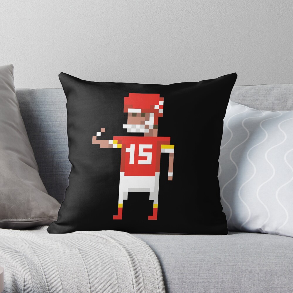 KC Chiefs: Pixel Pat Throw Pillow