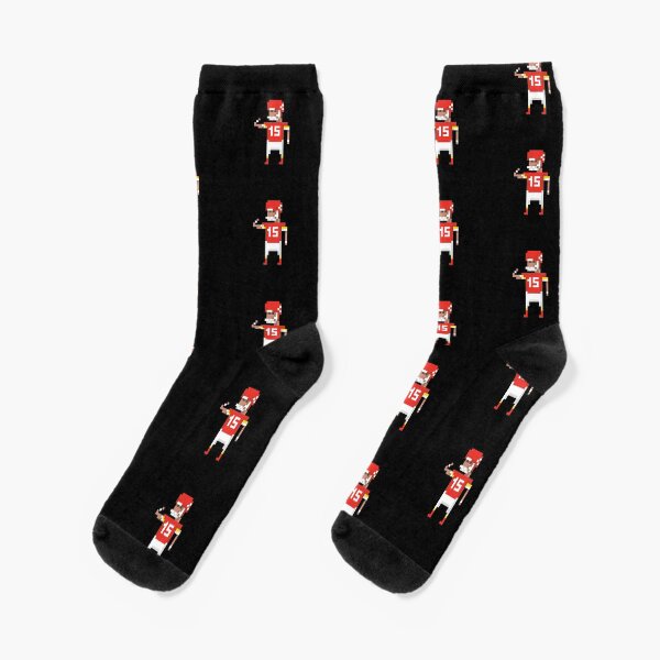 KC Chiefs: Pixel Pat Socks