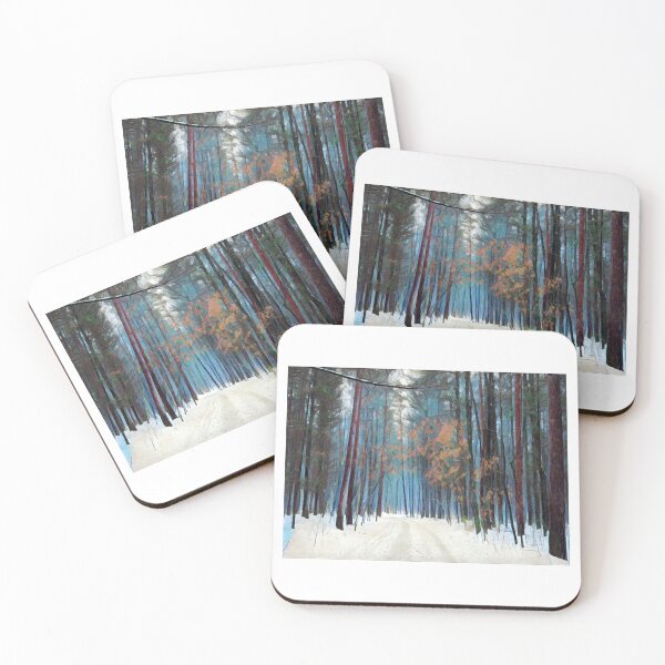 Item preview, Misty woods on a snowy day designed and sold by blue-poodle42.