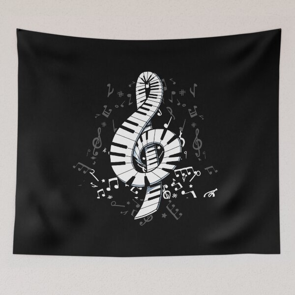 Item preview, Piano Player Gift Product Piano Musicale Note Print designed and sold by linco11.
