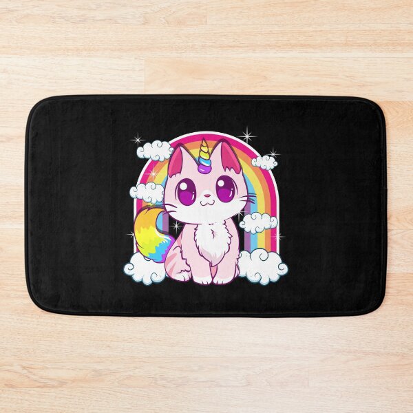 Item preview, Cute Unicorn Cat Adorable Smiling Rainbow Kitty designed and sold by perfectpresents.