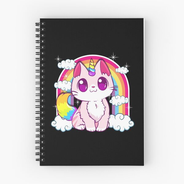 Item preview, Cute Unicorn Cat Adorable Smiling Rainbow Kitty designed and sold by perfectpresents.