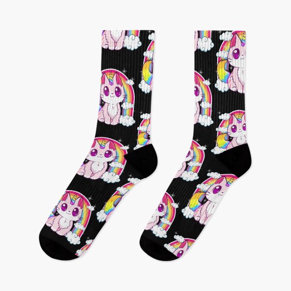 Item preview, Cute Unicorn Cat Adorable Smiling Rainbow Kitty designed and sold by perfectpresents.