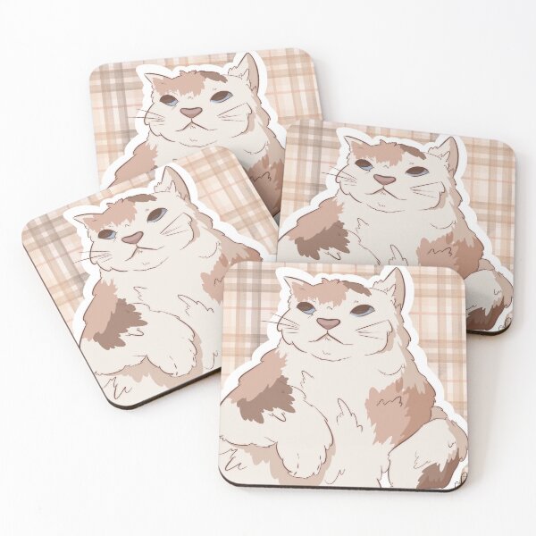 Item preview, Fluffy cat designed and sold by addledartist.