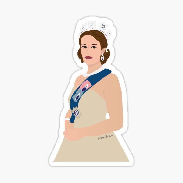 The Crown- Queen Elizabeth II Sticker