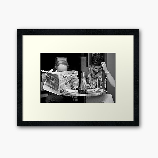 the small print Framed Art Print