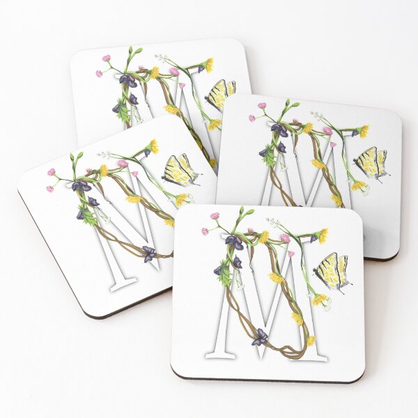 Item preview, M - floral wreath designed and sold by Kathleen Bruce Illustration.
