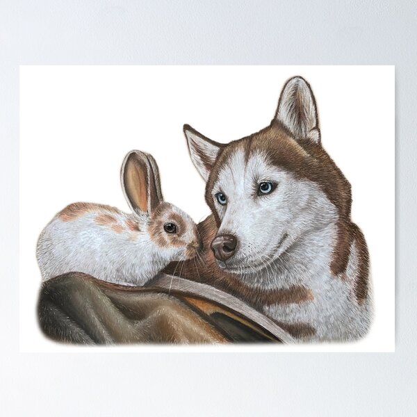 Item preview, Rabbit and dog, friends designed and sold by KIngotroad.