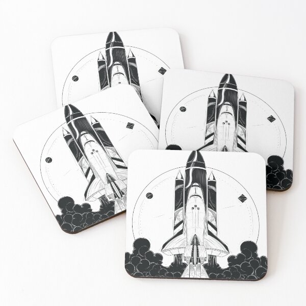 Item preview, Spaceship lift-off Sketch designed and sold by DansTonCast.