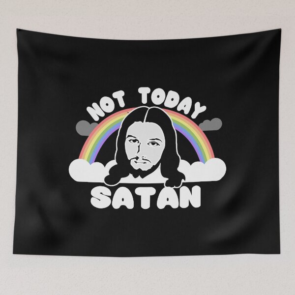 Item preview, Not Today Satan Jesus designed and sold by flippinsg.