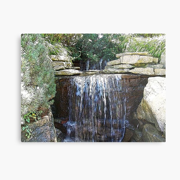 Waterfalls in the Park Metal Print