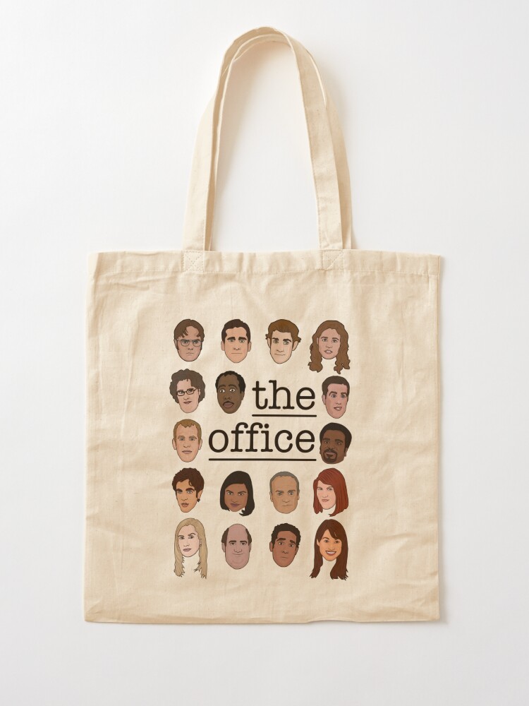  Tuilia Funny The Office TV Show Alphabet Theme Natural Reusable  Cute Eco-Friendly Cotton Tote Bag, Off White : Home & Kitchen