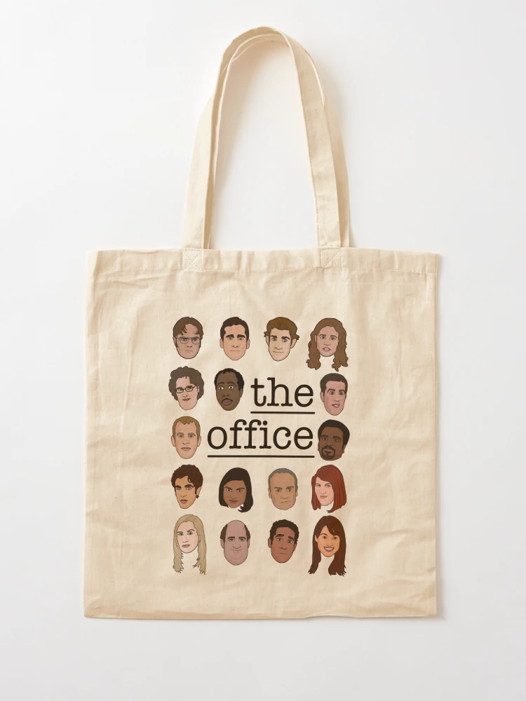 The Office Alphabet Tote Bag The Office TV Show Merchandise Office Fans  Kitchen Gifts Office Theme Bags Presents White