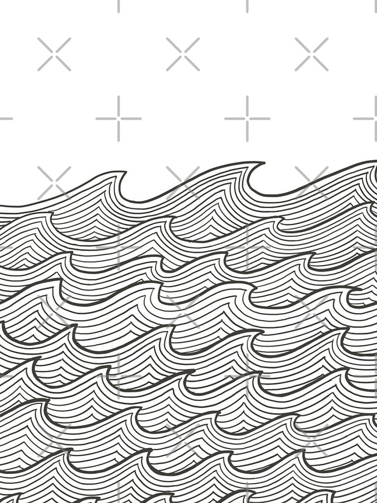Thumbnail 4 of 4, iPhone Case, Waves pattern designed and sold by DesignTreasure.
