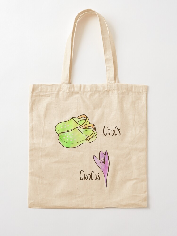 Alternate view of Crocs and Crocus watercolor illustration Tote Bag