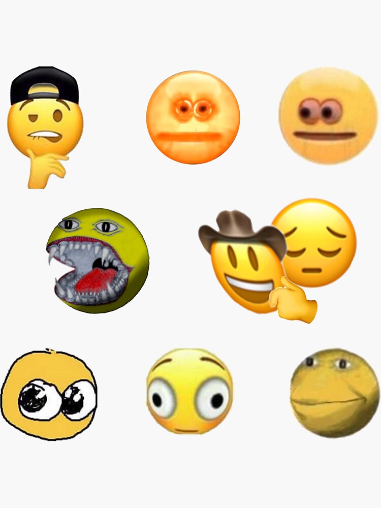 cursed emoji Sticker for Sale by txckyzee in 2023