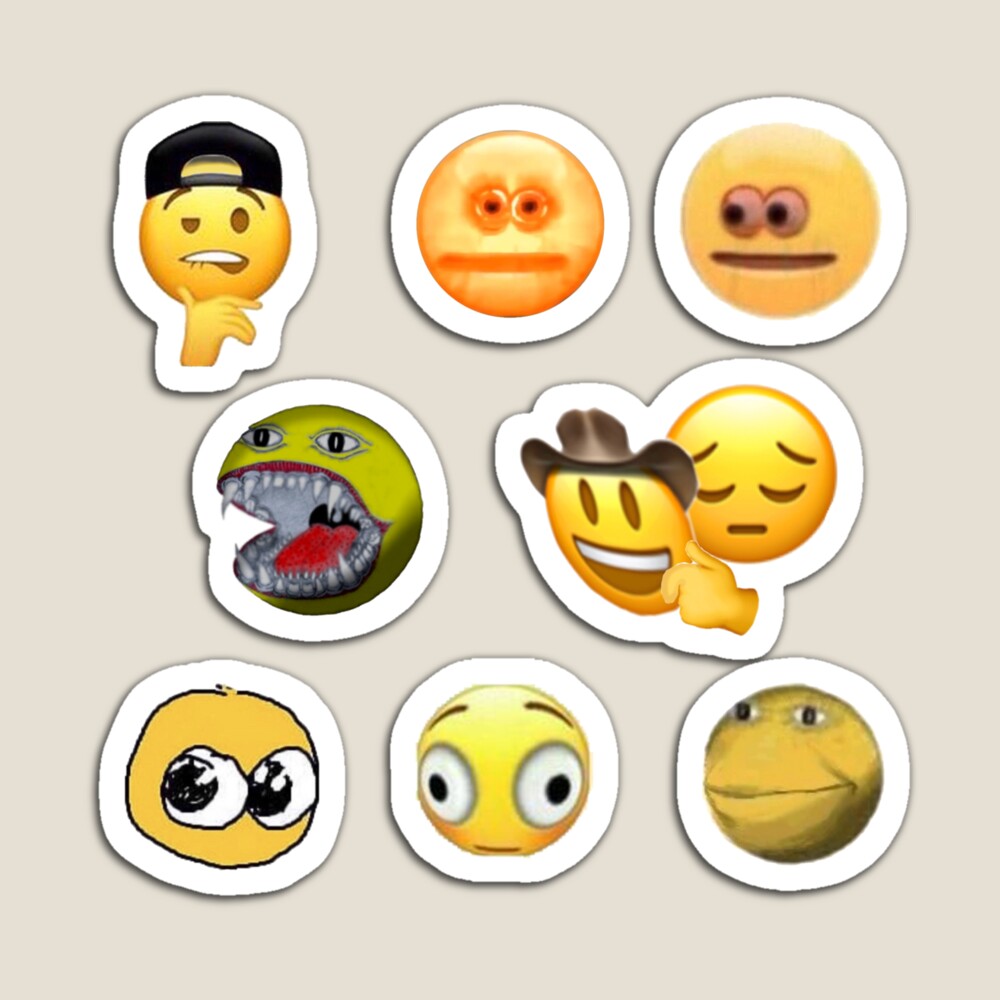 Cursed Emojis Sticker for Sale by gsill