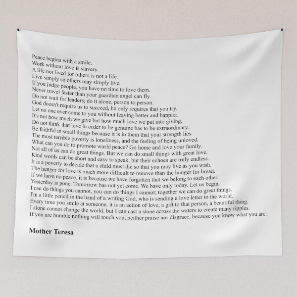 Item preview, Mother Teresa Quotes designed and sold by Miguel Queiruga.