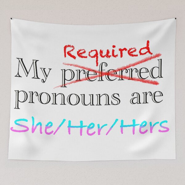 Item preview, Required Pronouns (She) designed and sold by DoubleSidedStar.