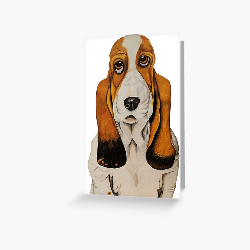 Basset Hound Drawing - Show love for you pets with this stunning basset