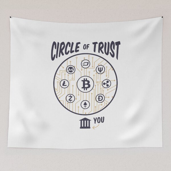 Item preview, Circle of trust Bitcoin Altcoin cryptocurrency designed and sold by Dibbelchen.