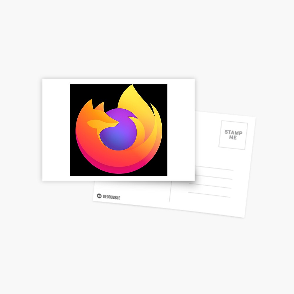New Firefox Logo Greeting Card By 10slash1 Redbubble