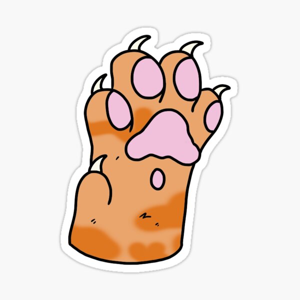 Item preview, Ginger Cat Paw designed and sold by MemeYeenWorks.