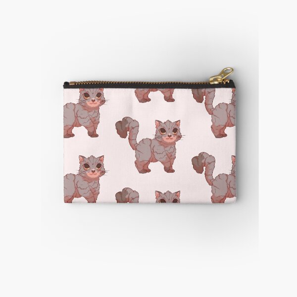 Item preview, Fluffy, striped cat walking designed and sold by addledartist.