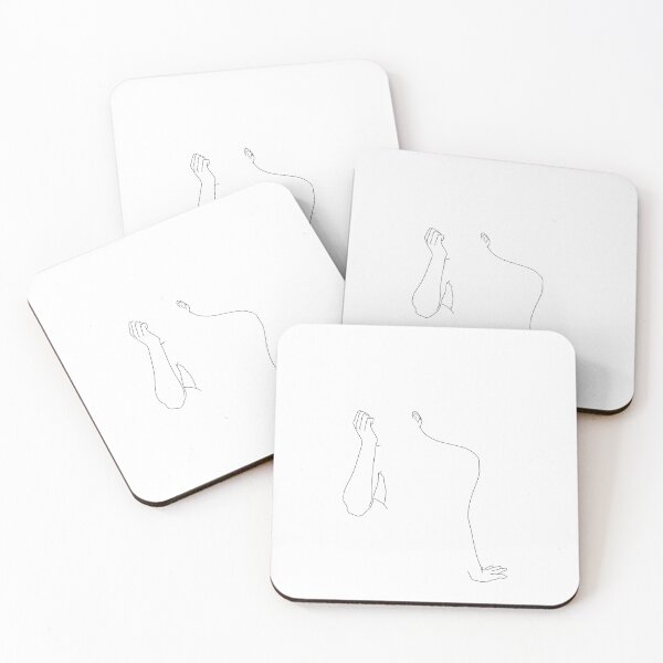 Item preview, Nude figure line drawing illustration - Jemima designed and sold by TheColourStudy.