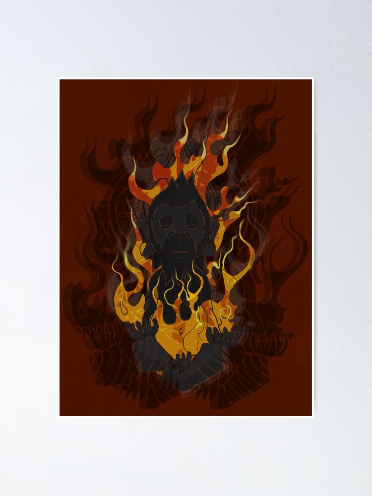Bartlett: Burning Monk-ey Poster for Sale by Cheevo