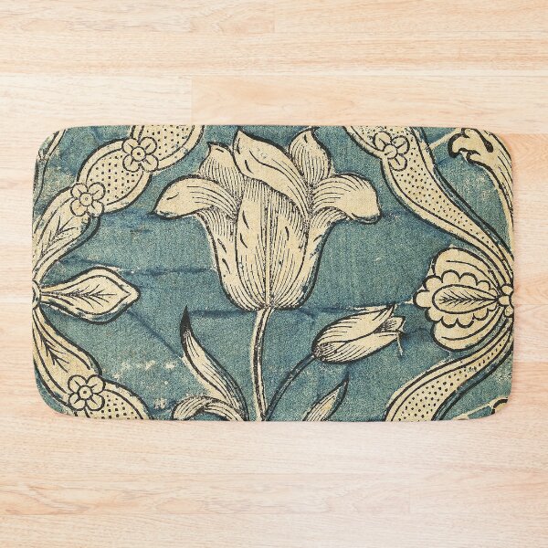 Item preview, Wonderful Antique Floral Block Print Artwork designed and sold by FuzzyHoney.